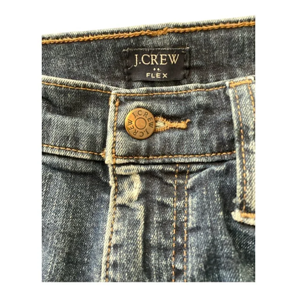 J CREW jeans, Flex, size 30x30 straight leg, medium wash.  5 pocket style.